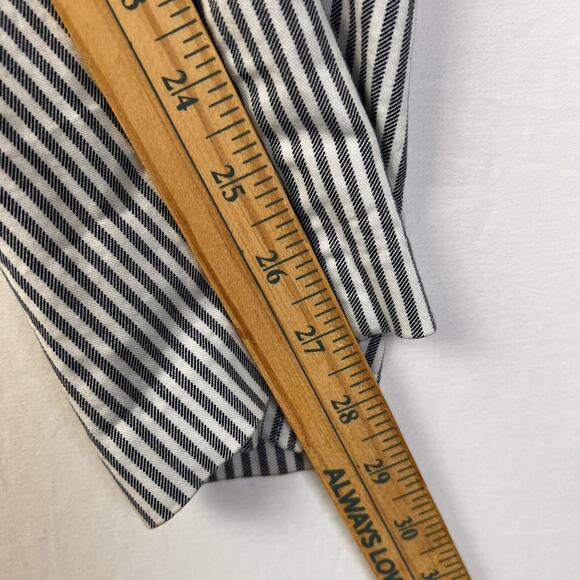 Old Navy Pixie Pants Women's 22 Long Black White Stripe Casual Work - Picture 7 of 11